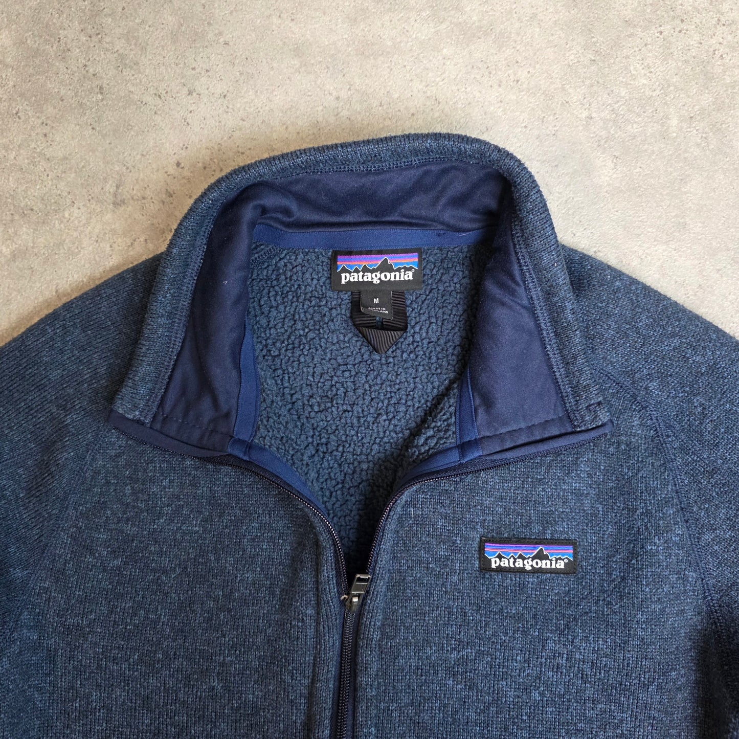 Patagonia better sweater fleece in blue - women's medium