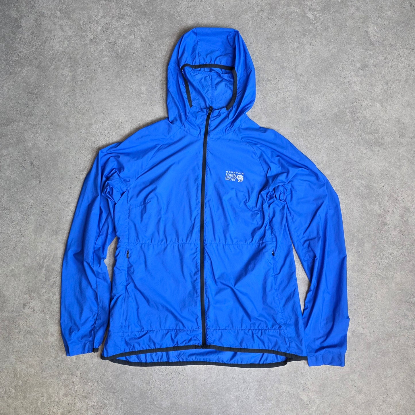 Mountain Hardwear pertex quantum air windshield jacket in blue - women's medium