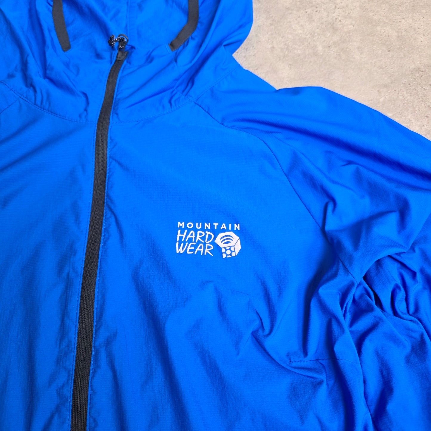 Mountain Hardwear pertex quantum air windshield jacket in blue - women's medium