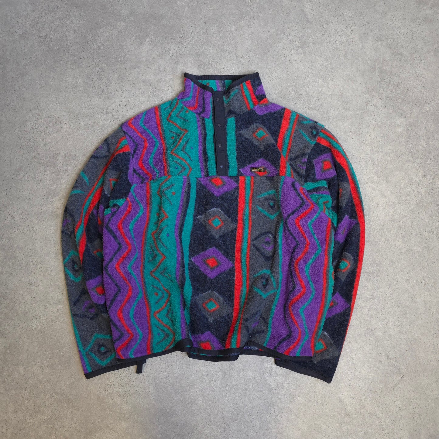 vintage Eddie Bauer aztec patterned fleece - XXL