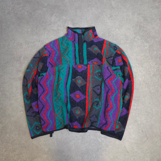 vintage Eddie Bauer aztec patterned fleece - XXL