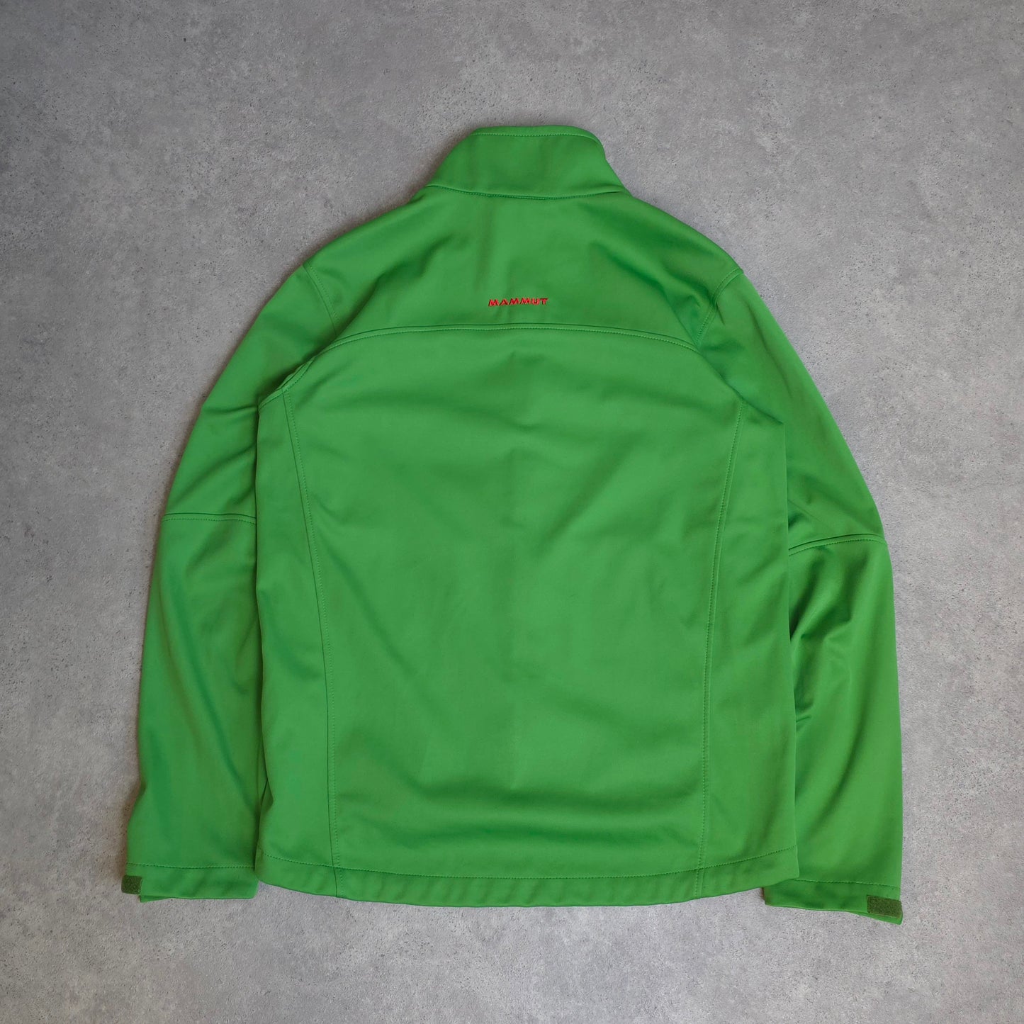 Mammut soft shell jacket in lime green - medium