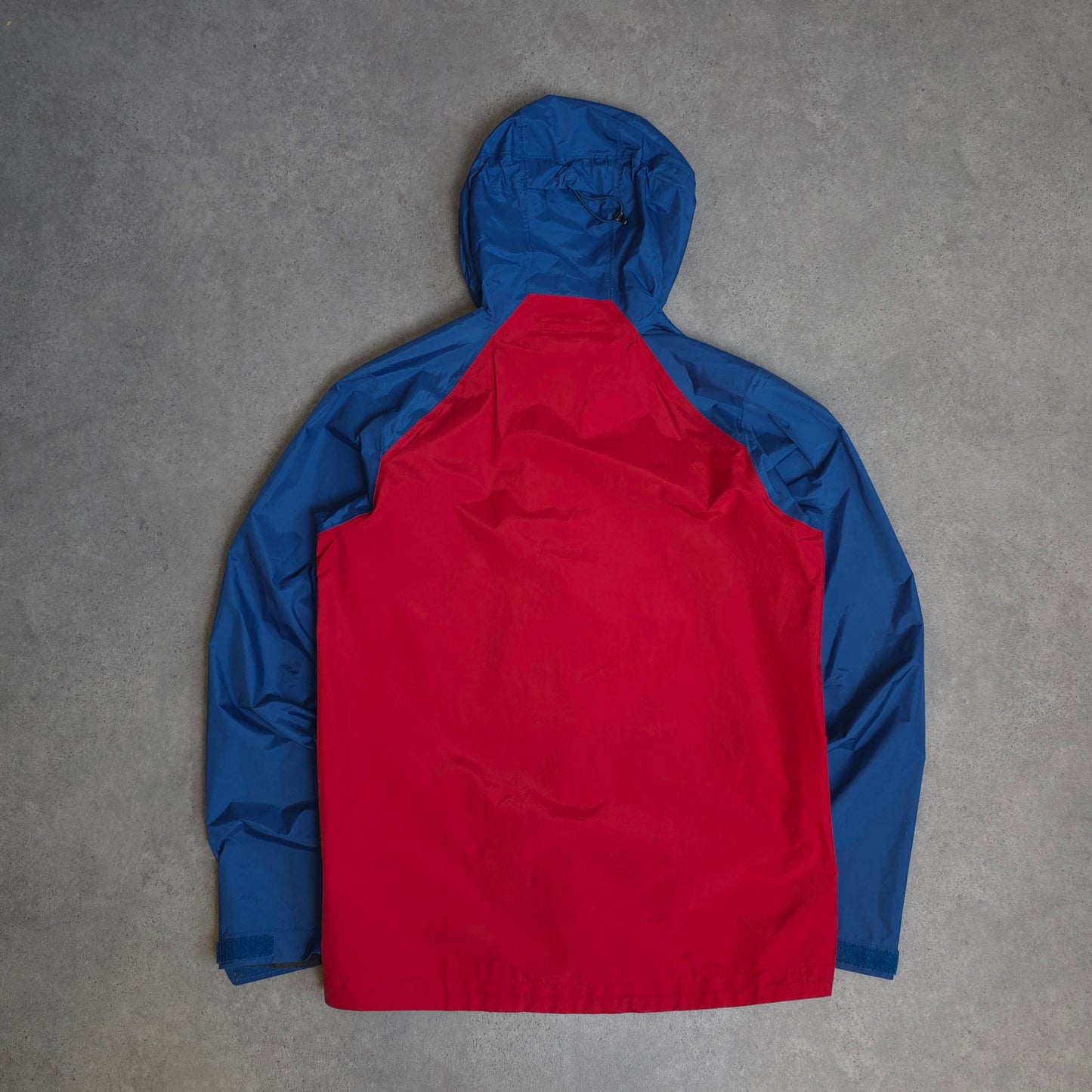 Patagonia torrentshell jacket in red and blue - small