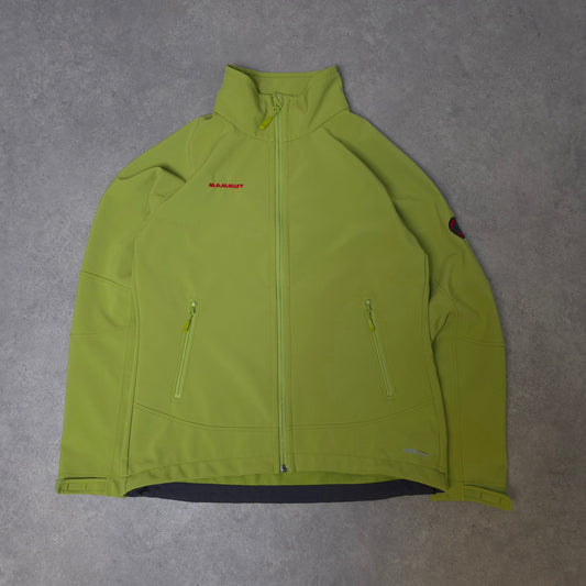 Mammut Women's soft shell in lime green - women's large