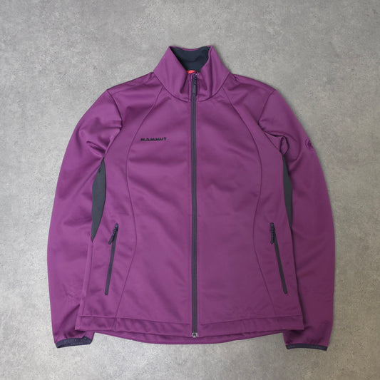 Mammut Women's soft shell jacket in purple - women's large