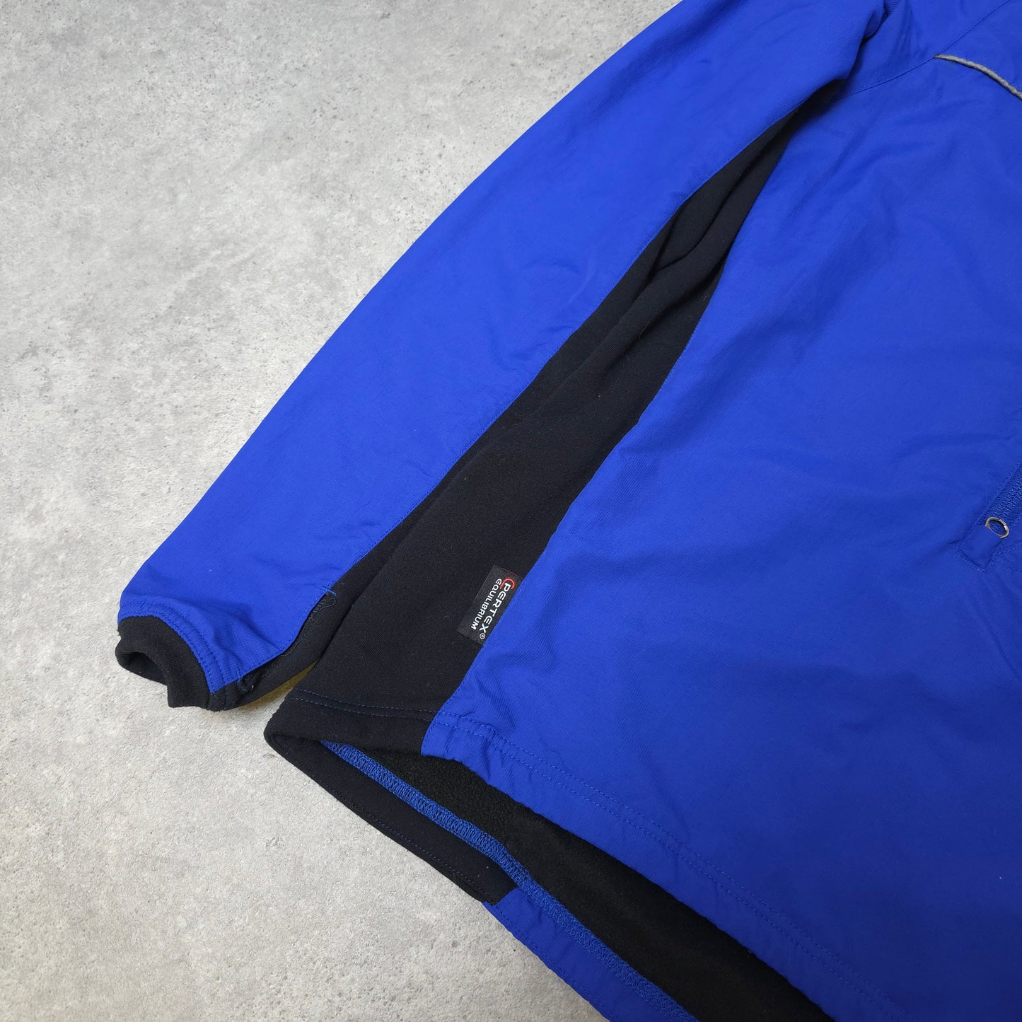 Vintage Rab vapour rise 1/4 zip jacket in blue and black - large