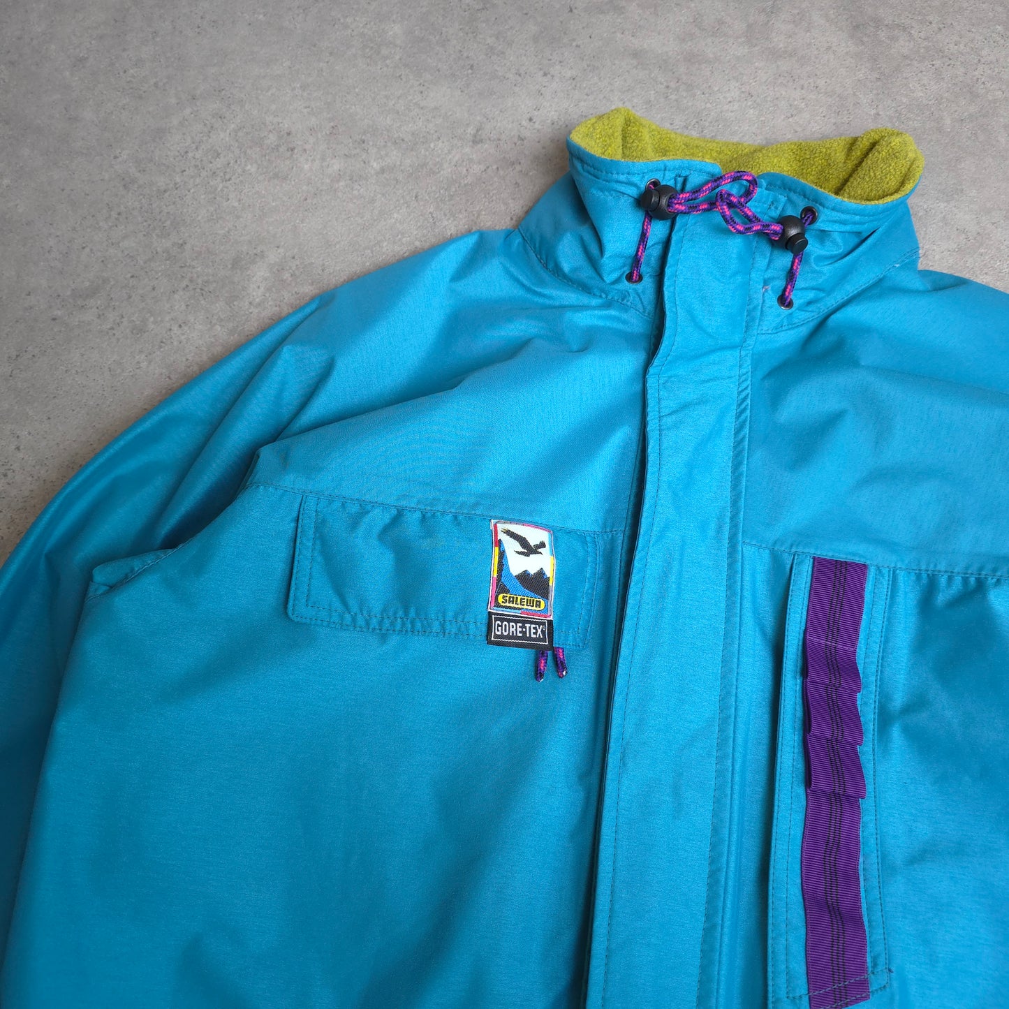 Vintage Salewa jacket in blue, purple and green - small