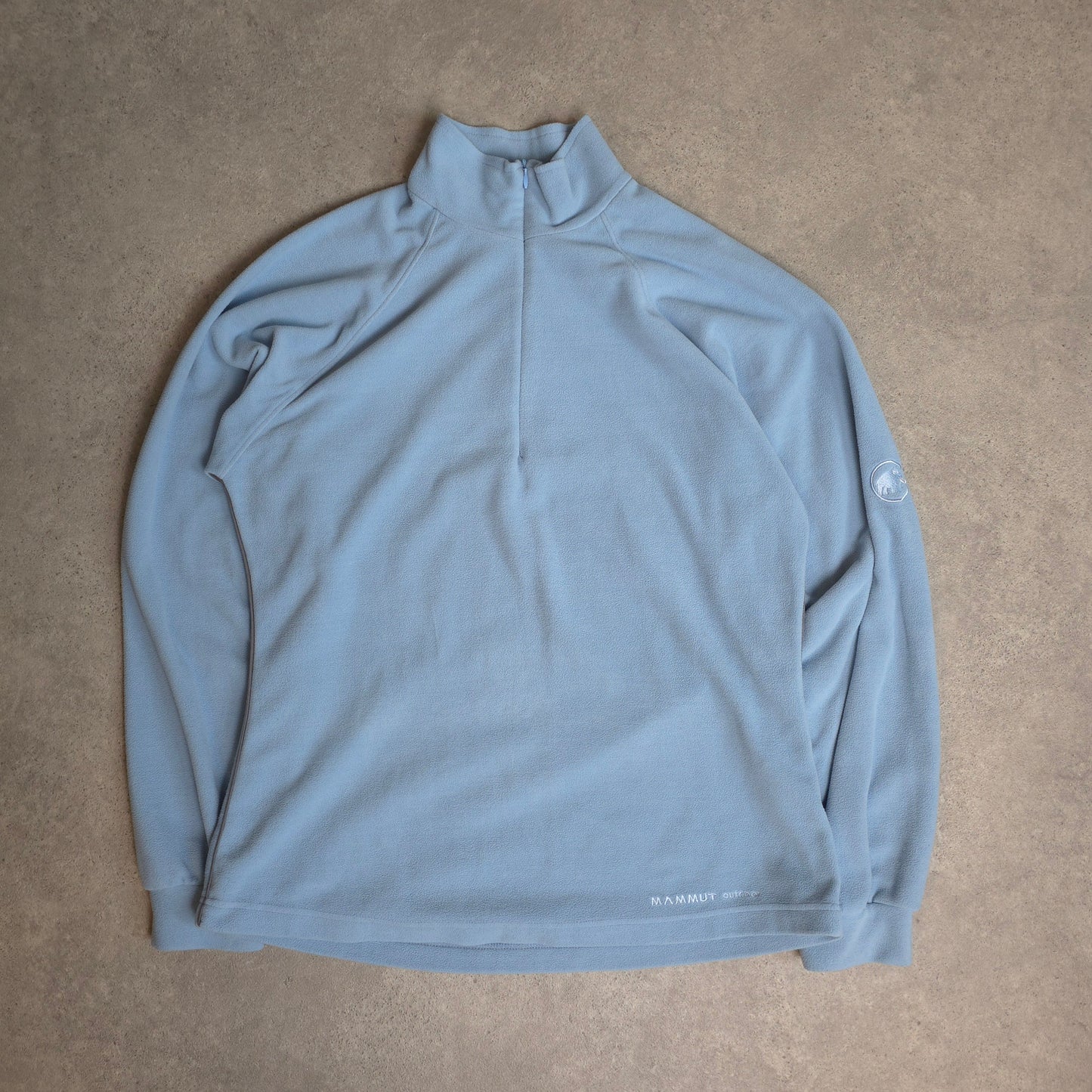 Mammut midlayer fleece in baby blue - women's XL