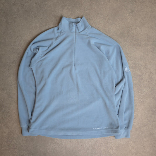 Mammut midlayer fleece in baby blue - women's XL