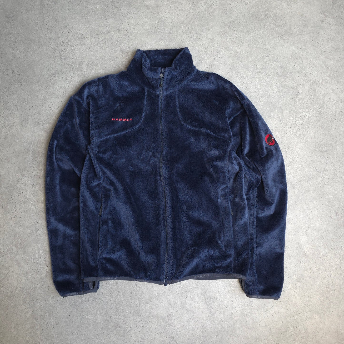 Mammut fluffy fleece in blue - medium