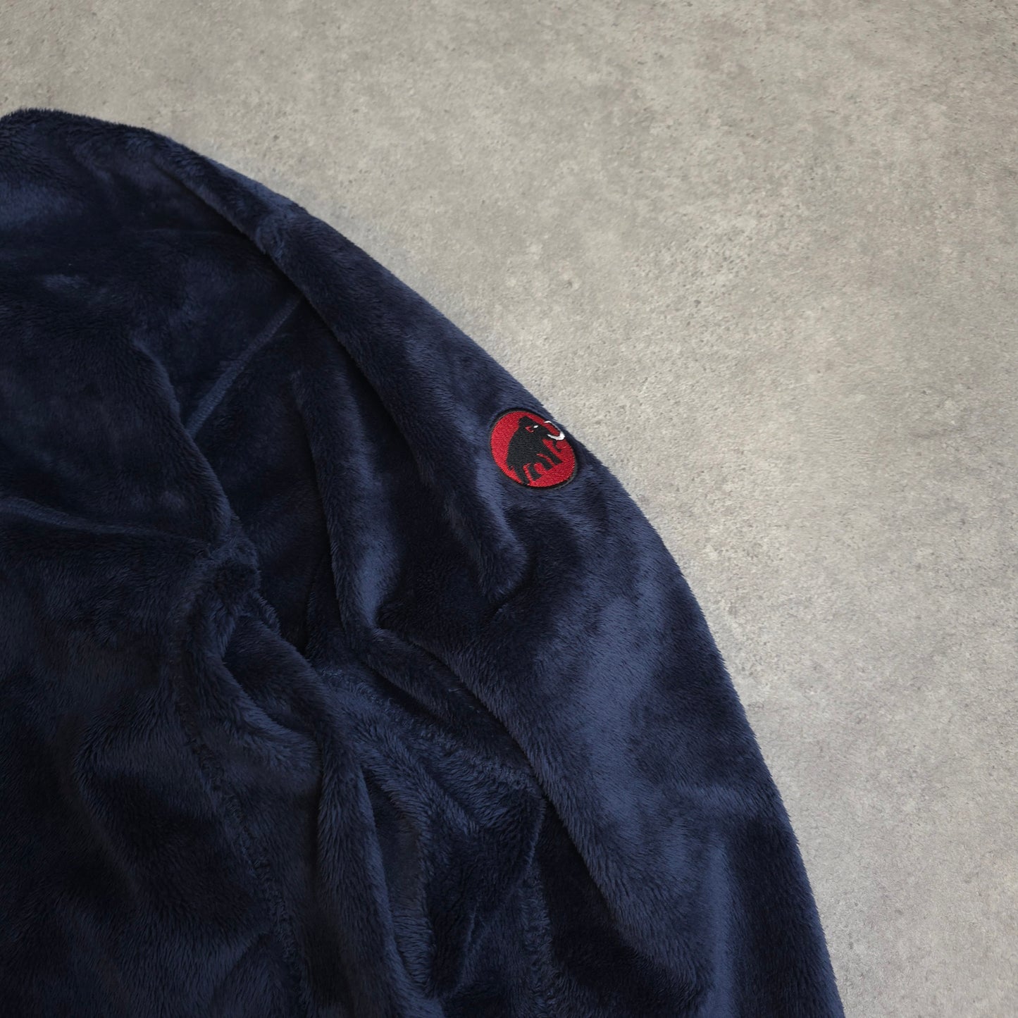 Mammut fluffy fleece in blue - medium