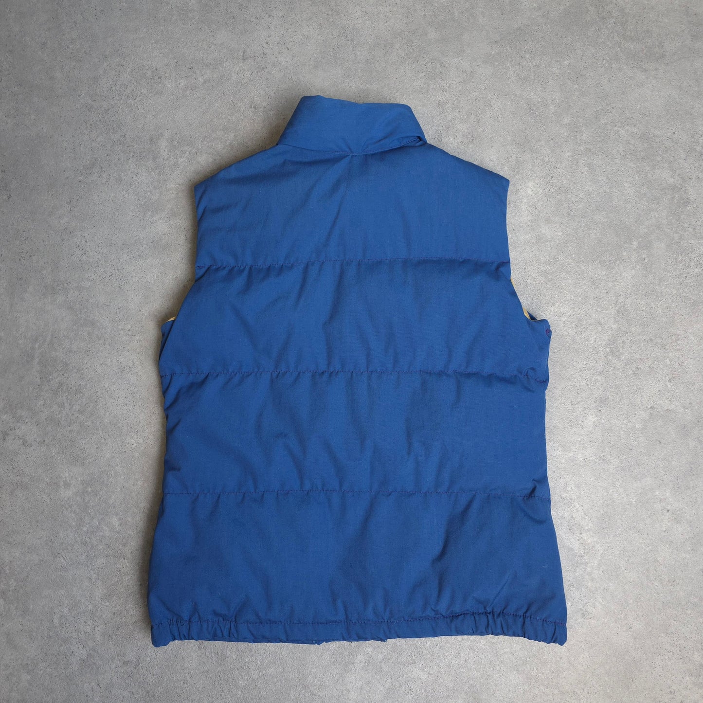 80s The North Face puffer gilet in blue - women's medium