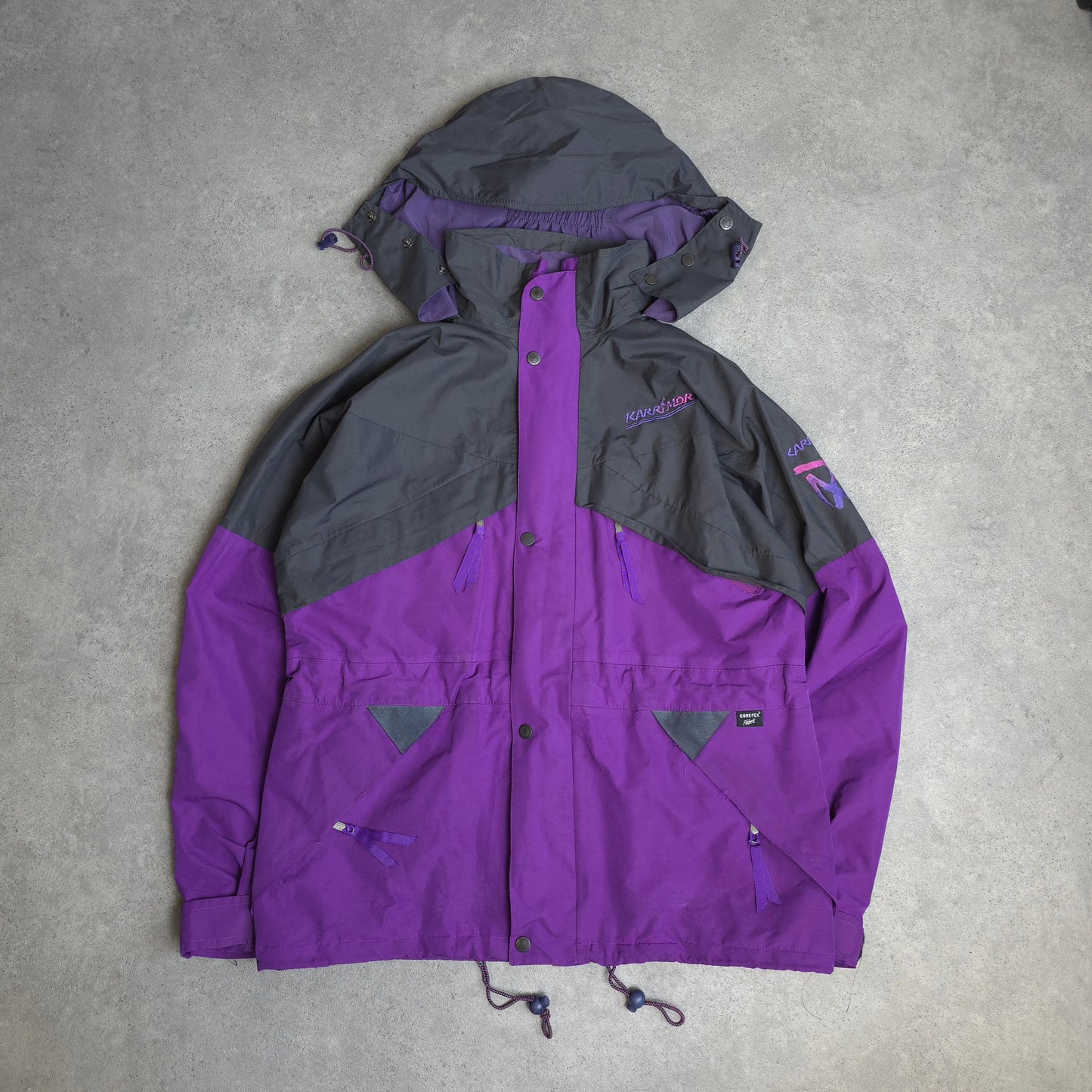 80s Karrimor gore tex jacket in purple - small