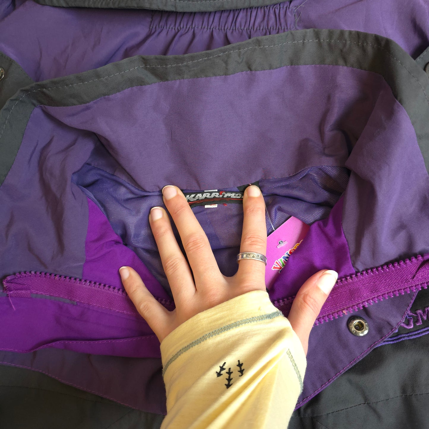 80s Karrimor gore tex jacket in purple - small