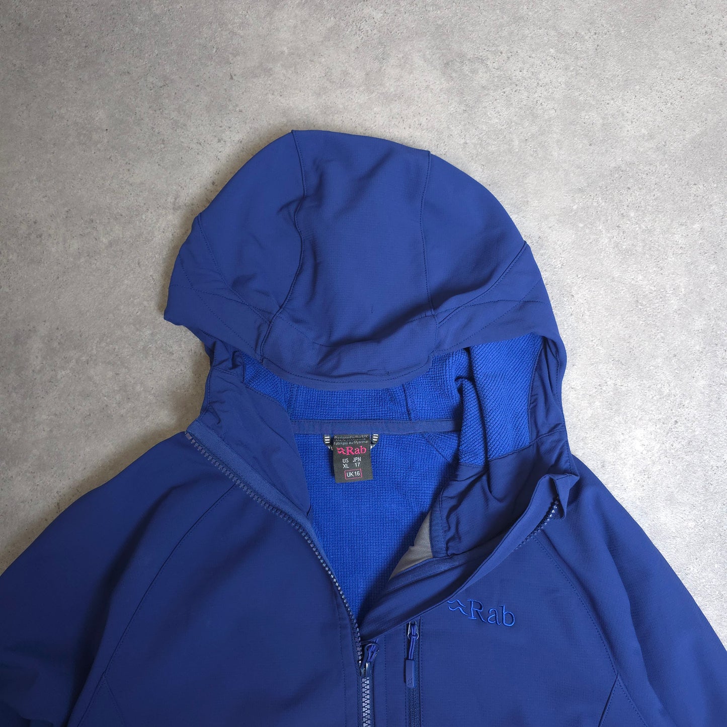 Rab Salvo soft shell jacket in blue - women's UK 16