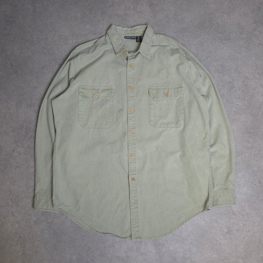 Vintage 90s Patagonia shirt in grey/green - XL