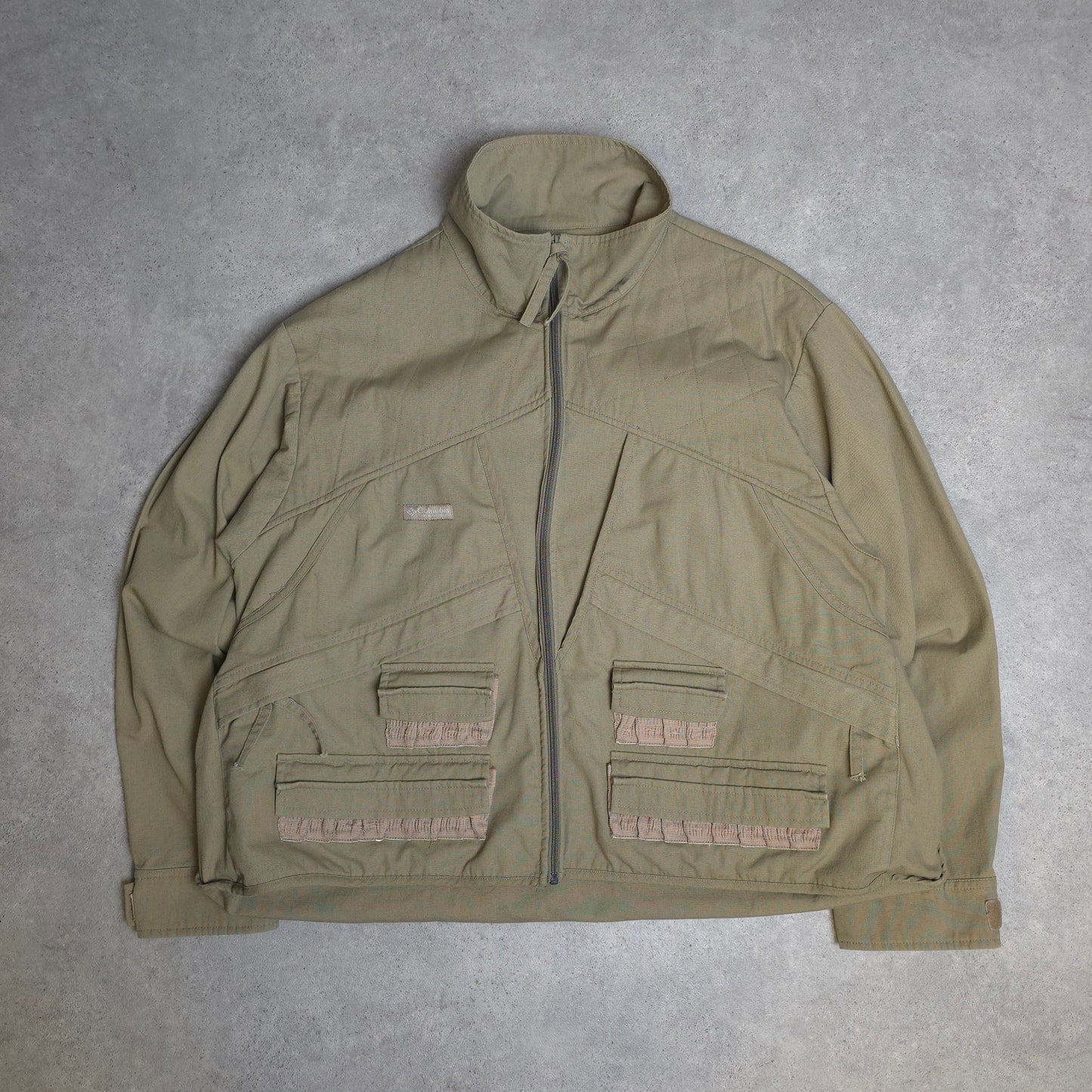 Vintage Columbia fishing hunting jacket in khaki - XL