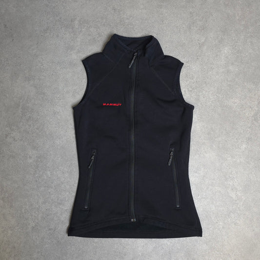 mammut vest in black - women's xs