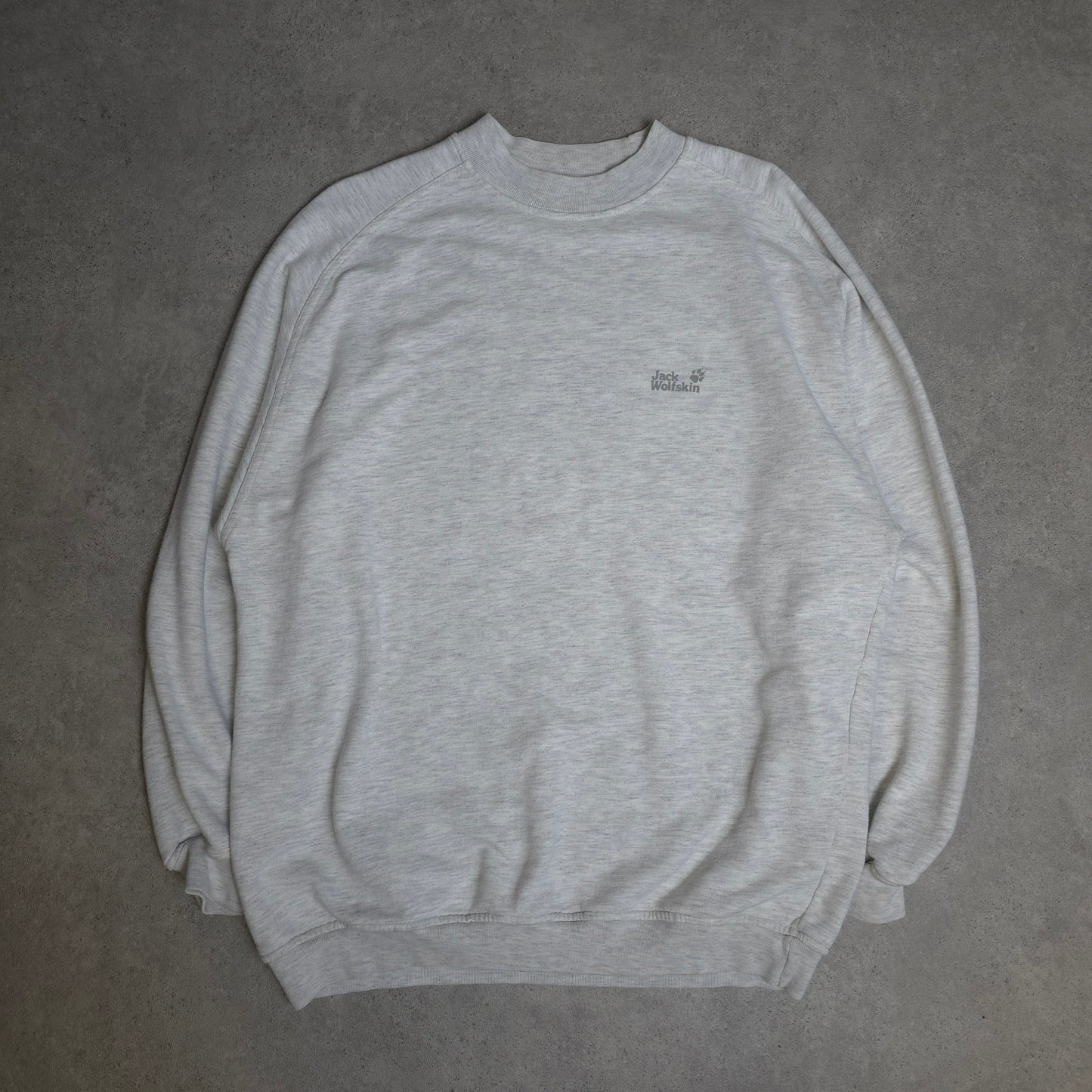 vintage Jack Wolfskin sweatshirt in grey - large