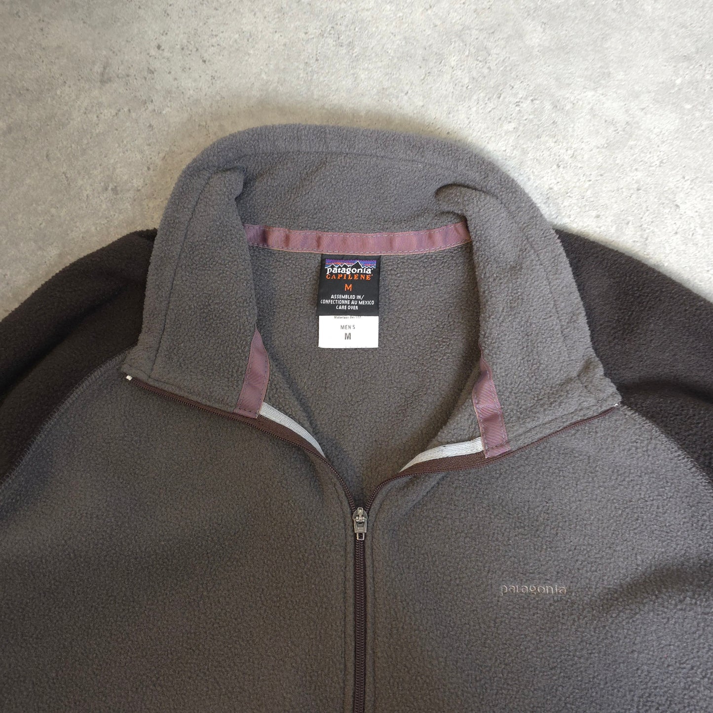 Vintage Patagonia capilene 1/4 zip fleece in brown - medium