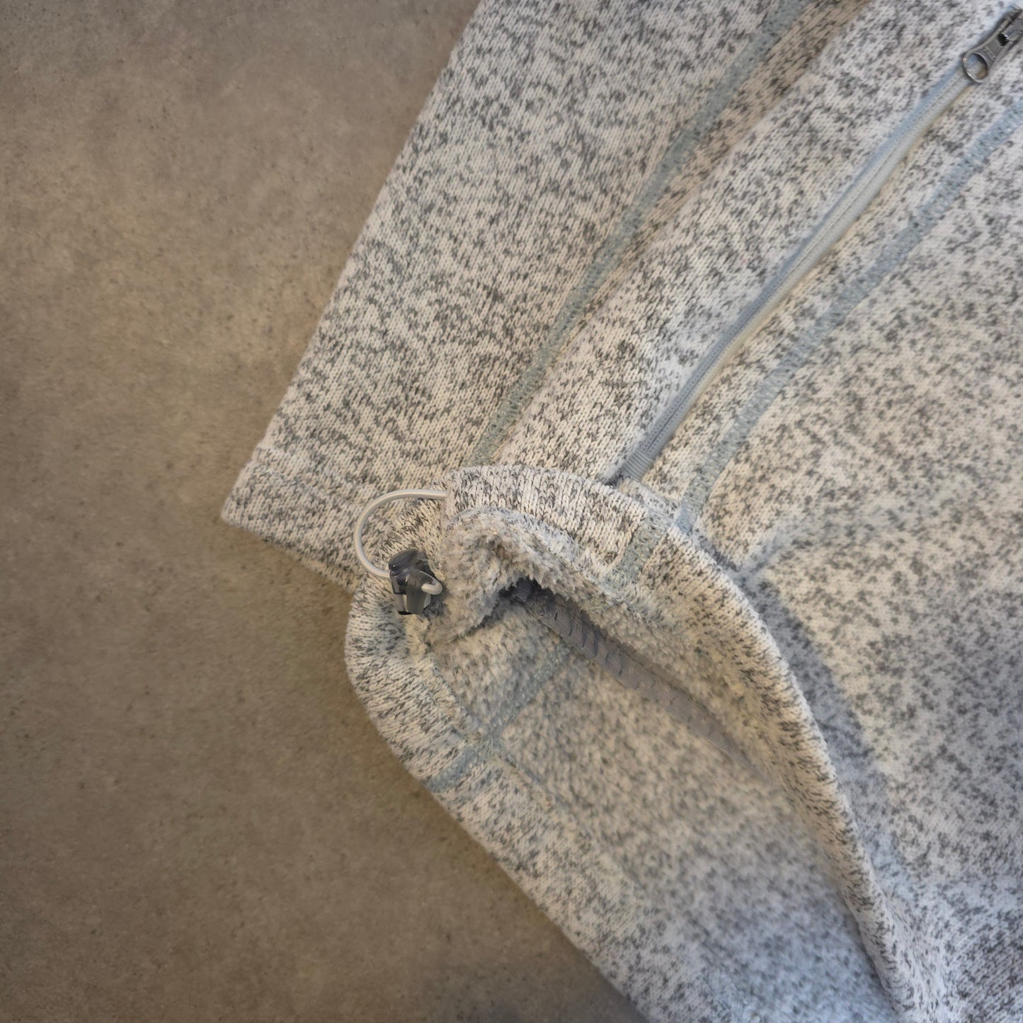 Haglofs zip up fleece hoodie in grey - women's XL