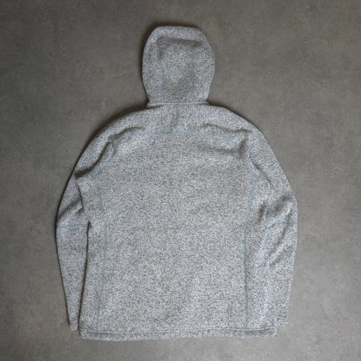 Haglofs zip up fleece hoodie in grey - women's XL