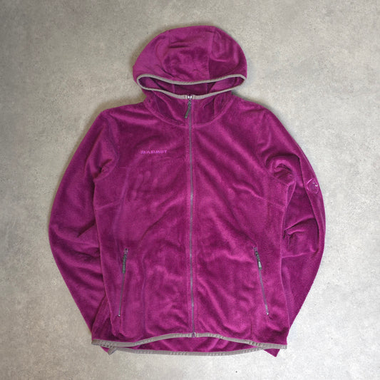 Mammut fleece hoodie in purple - women's medium