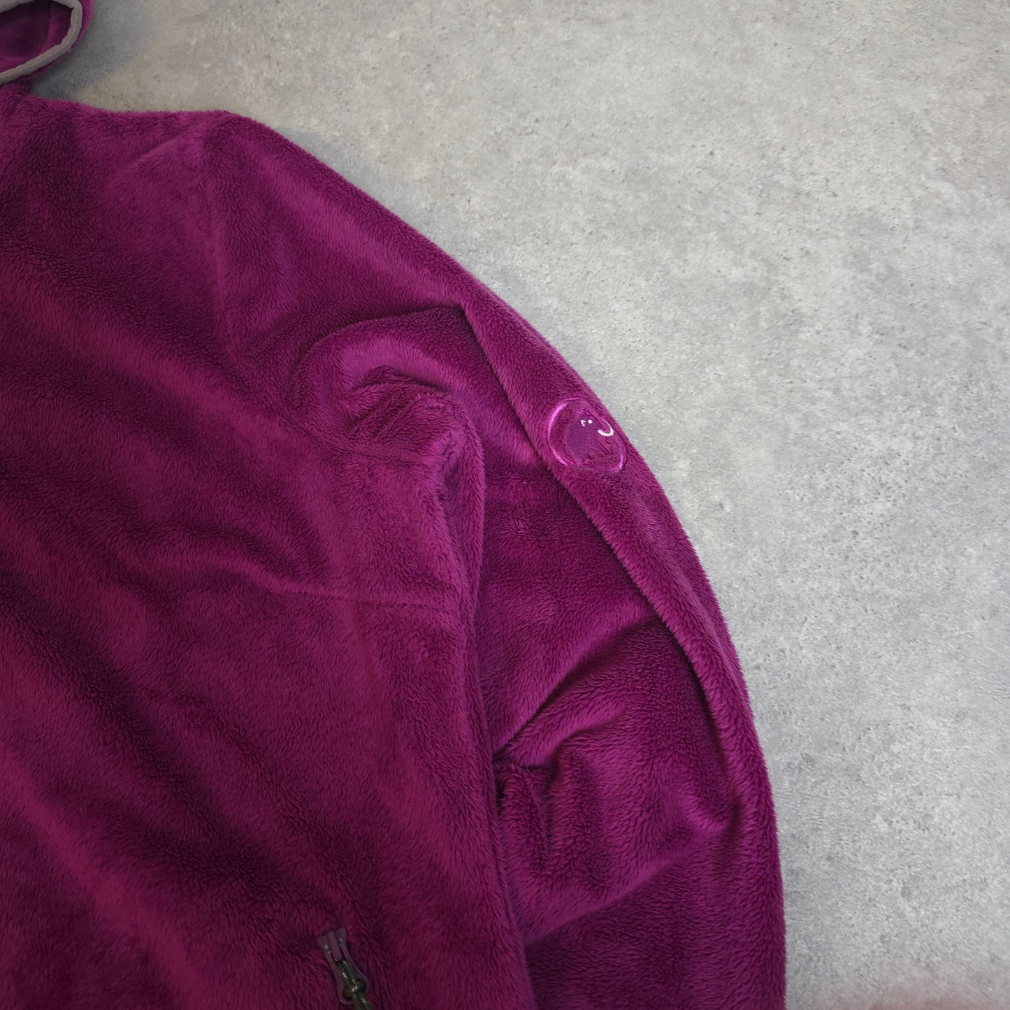 Mammut fleece hoodie in purple - women's medium