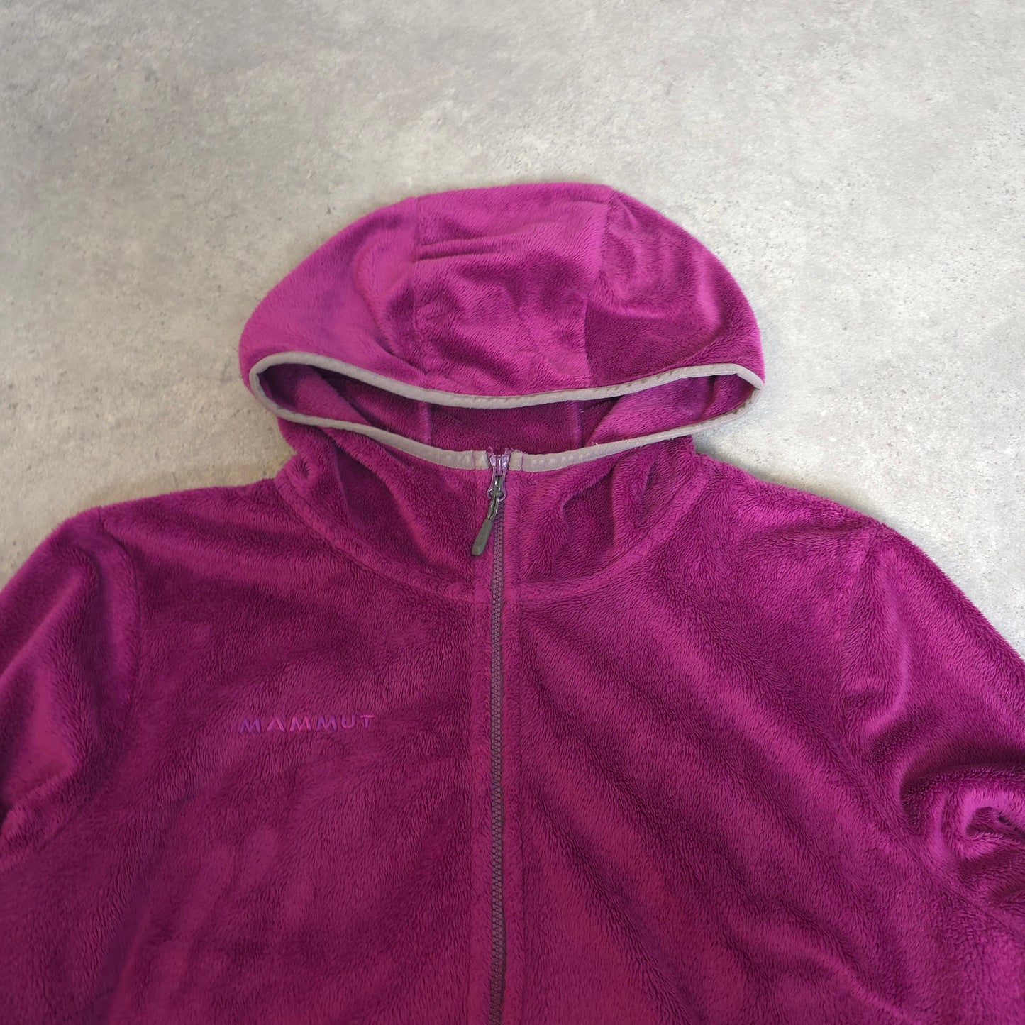 Mammut fleece hoodie in purple - women's medium