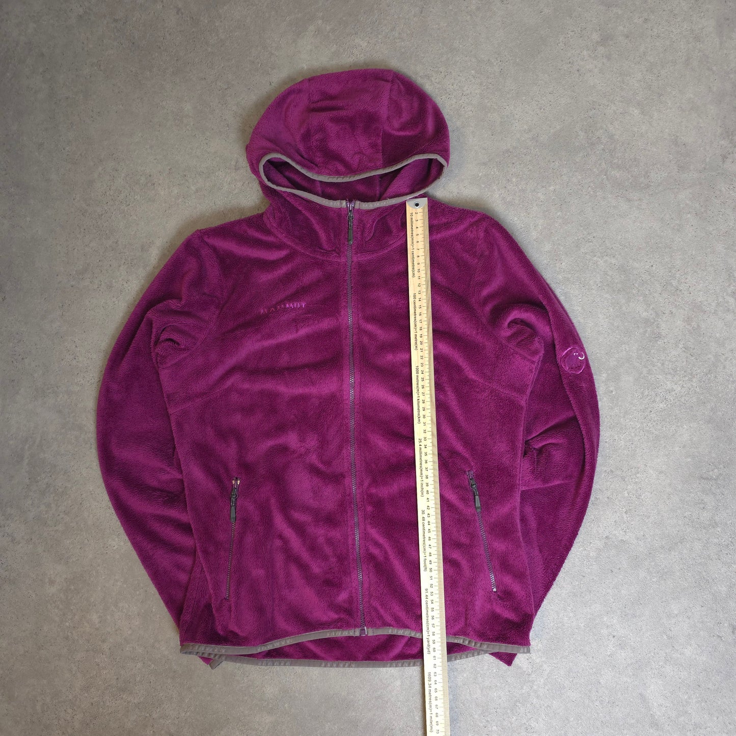 Mammut fleece hoodie in purple - women's medium