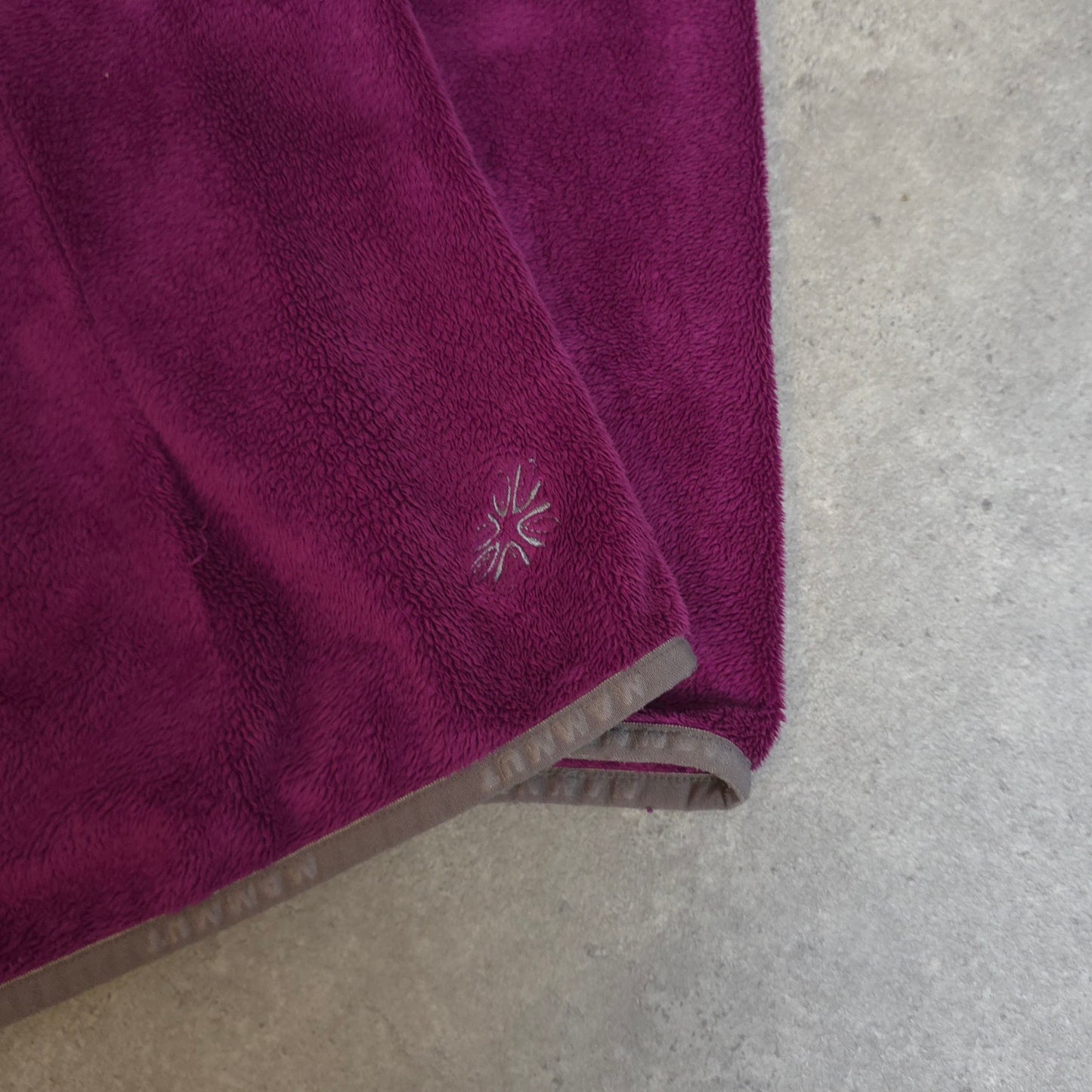 Mammut fleece hoodie in purple - women's medium