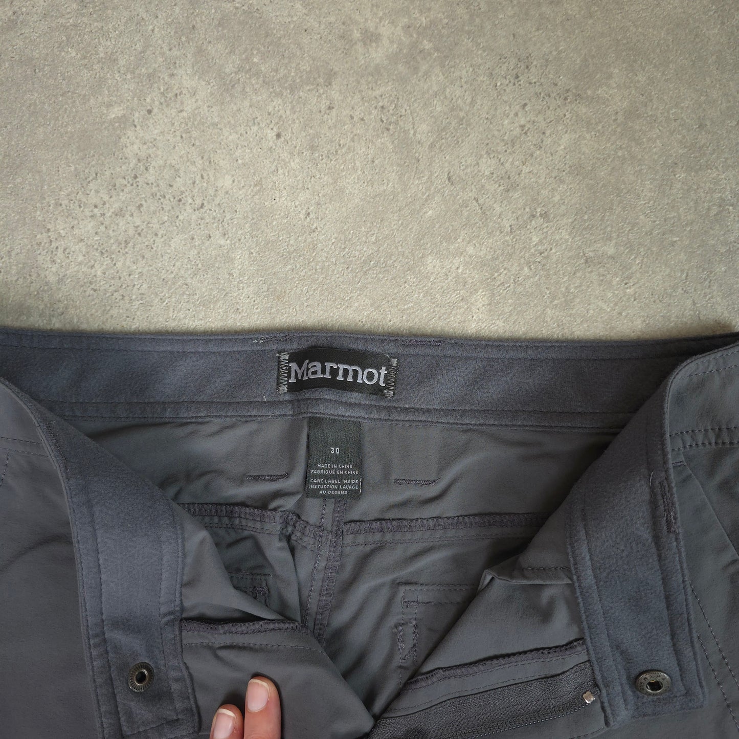 Marmot walking trousers in grey - 30x32