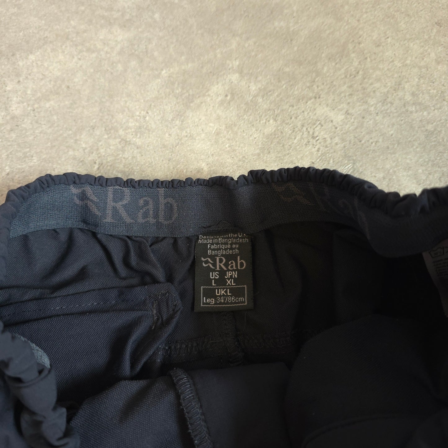 Rab torque pants in blue - 34x32
