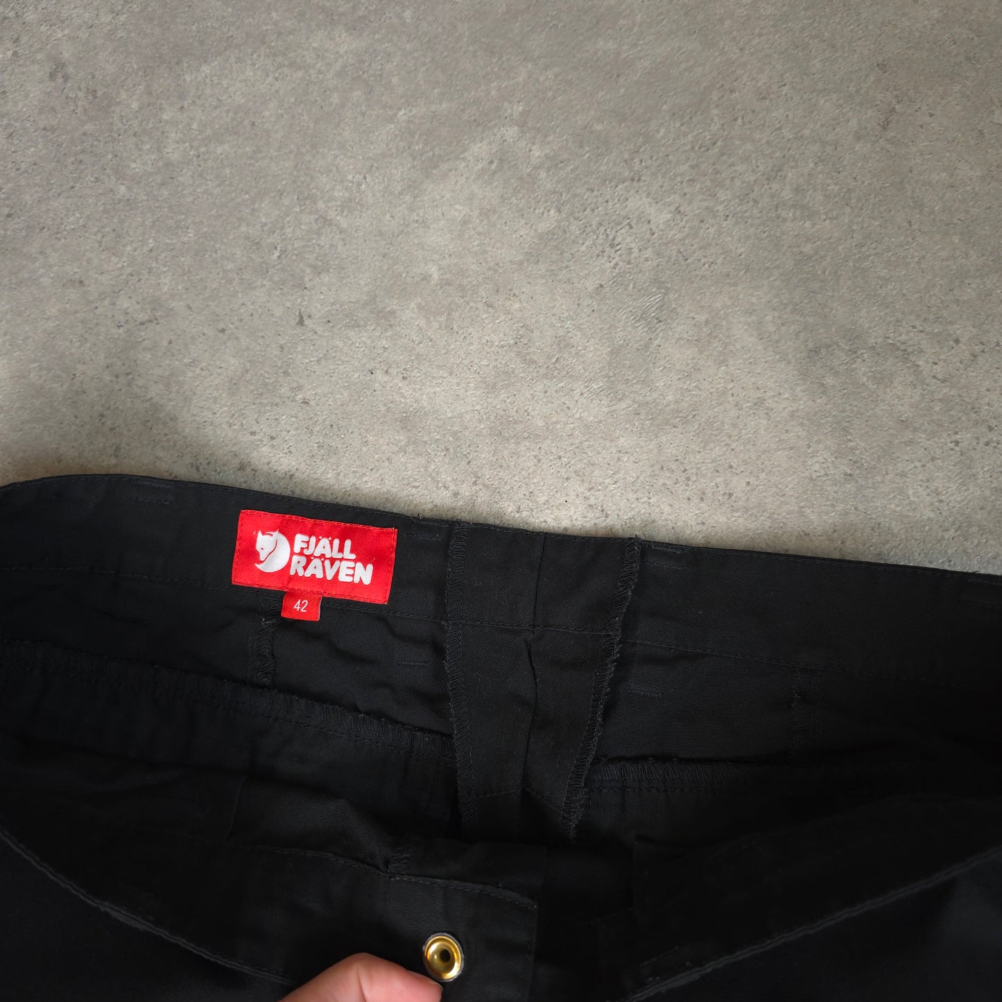 Fjallraven G-1000 Karla trousers in black - women's W36"