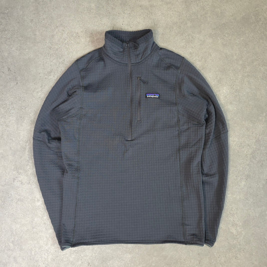 Patagonia R1 regulator 1/4 zip fleece in grey - small