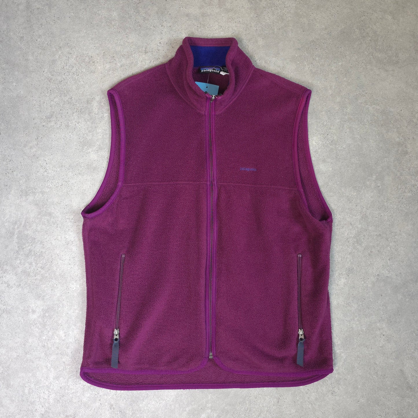 vintage Patagonia synchilla vest made in usa in purple - M/L