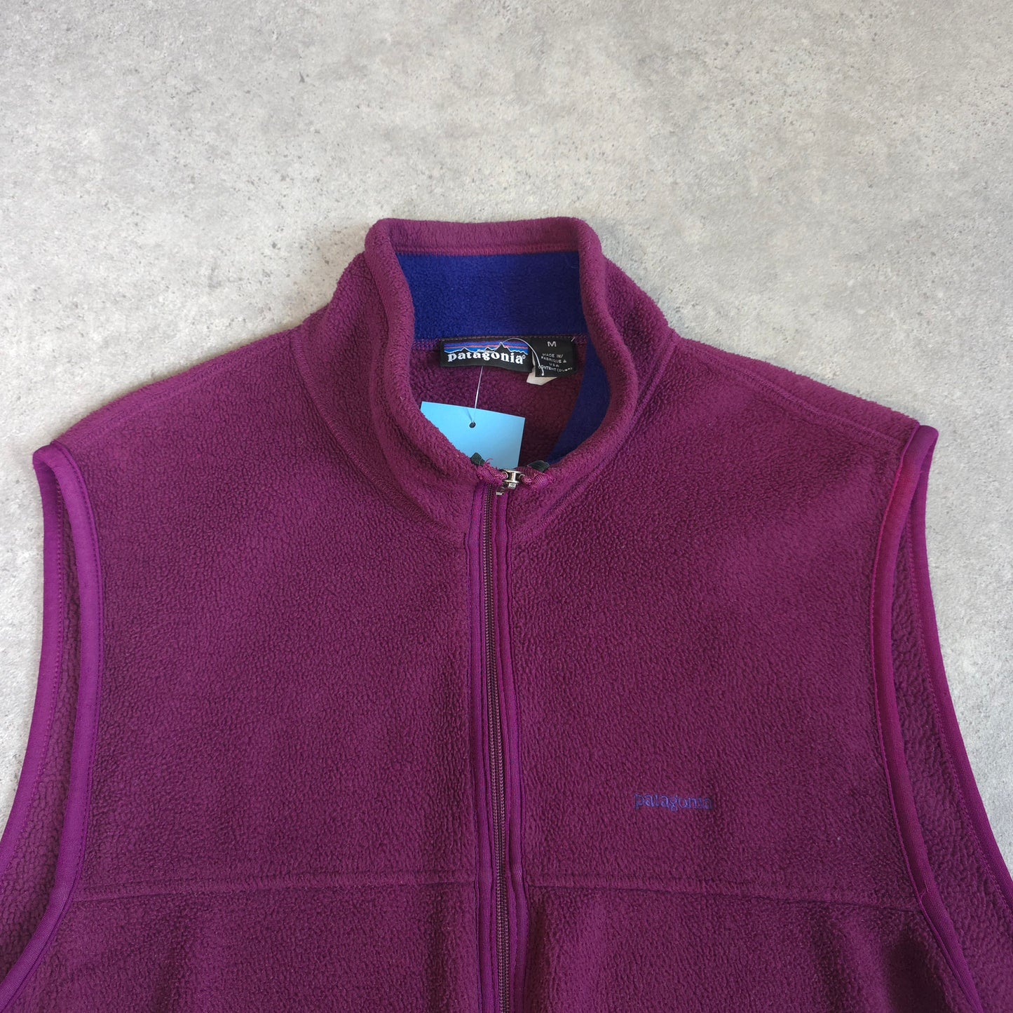 vintage Patagonia synchilla vest made in usa in purple - M/L