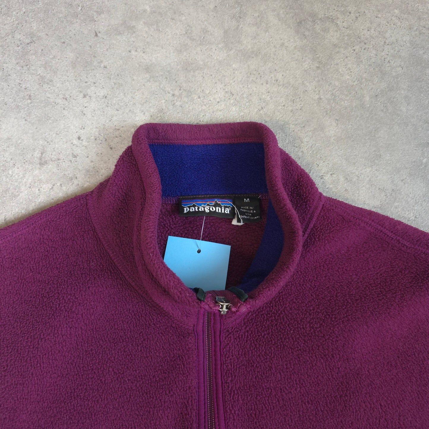 vintage Patagonia synchilla vest made in usa in purple - M/L