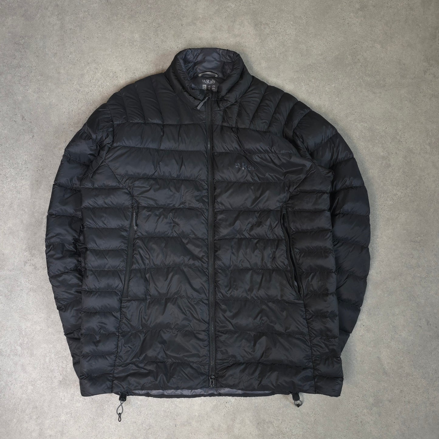 Rab electron pro down jacket in black - XL