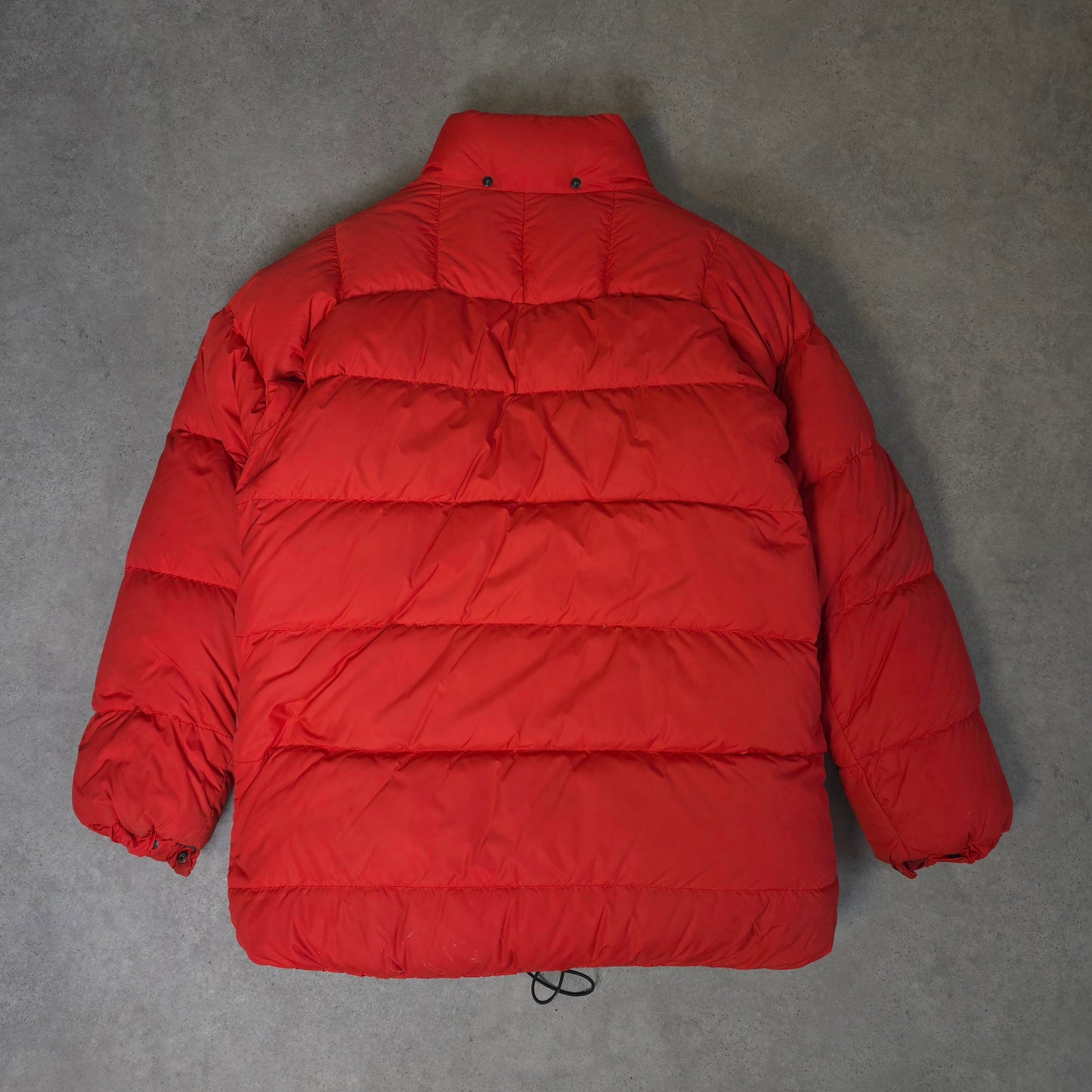 Vintage 80s/90s Rab kinder goose down pertex jacket made in sheffield in red - large