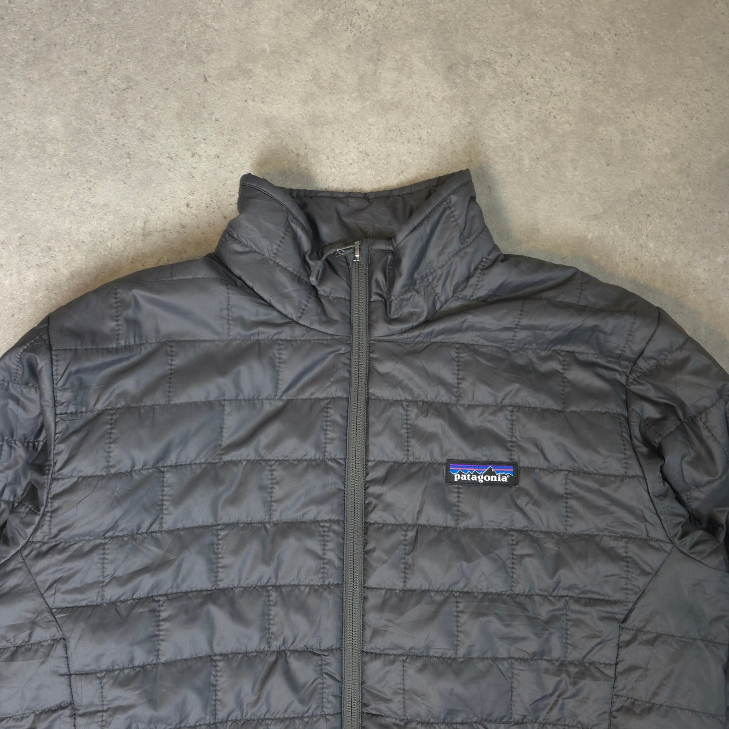 Patagonia nano puff jacket in grey - small