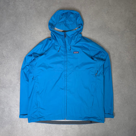 Patagonia torrentshell 3L h2no waterproof jacket in blue - XXL
