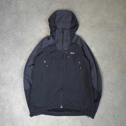 Vintage rab vapour rise guide fleece lined jacket in black - large