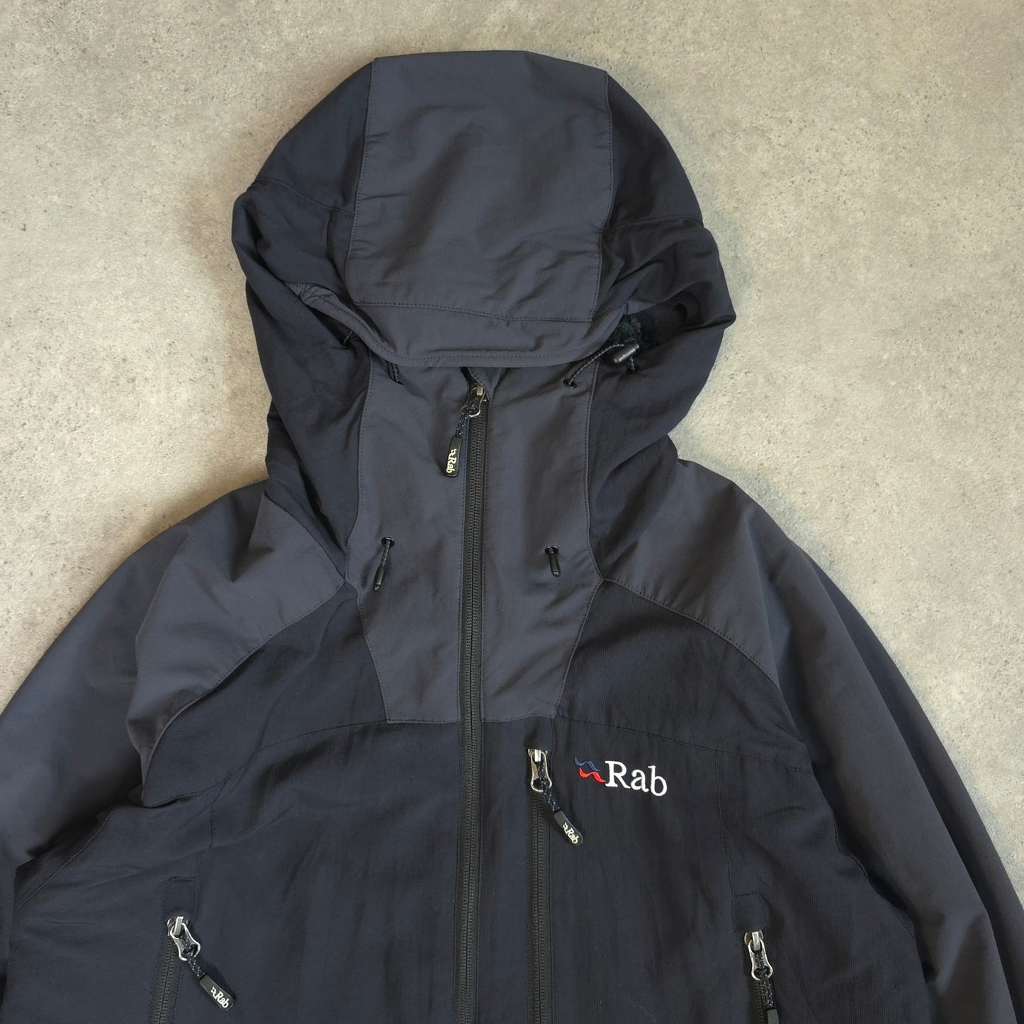 Vintage rab vapour rise guide fleece lined jacket in black - large