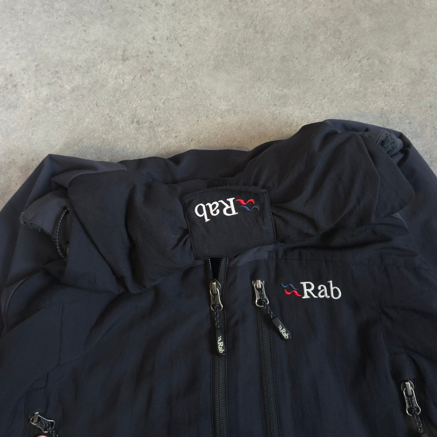 Vintage rab vapour rise guide fleece lined jacket in black - large
