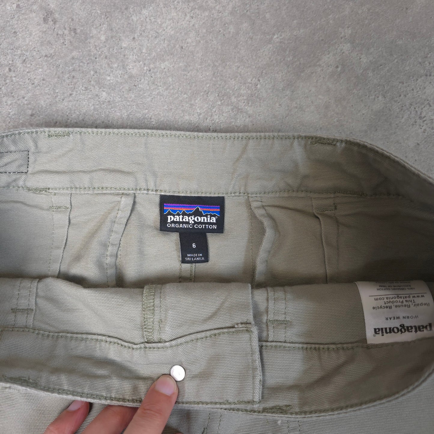 Vintage Patagonia organic cotton skirt in grey - women's medium