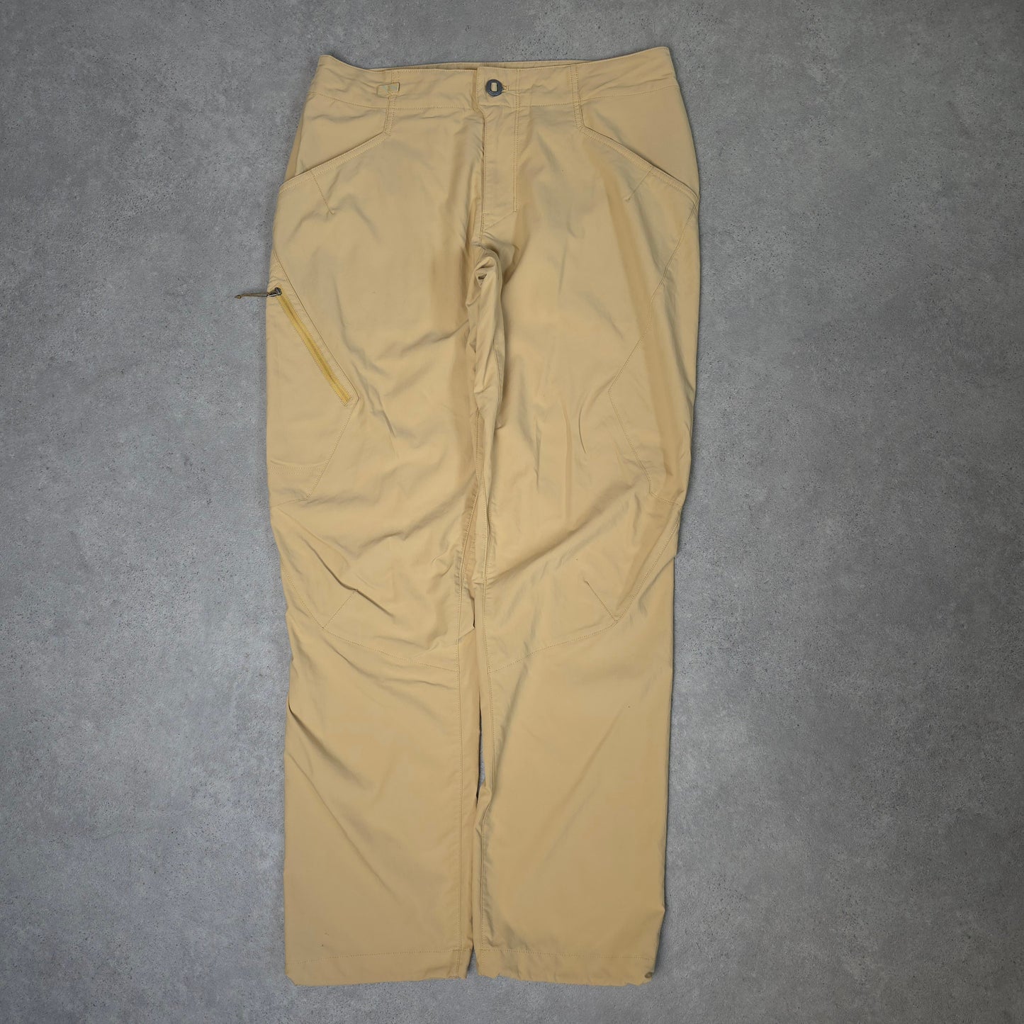 Patagonia rock pant trousers in cream/yellow - 33 inch waist