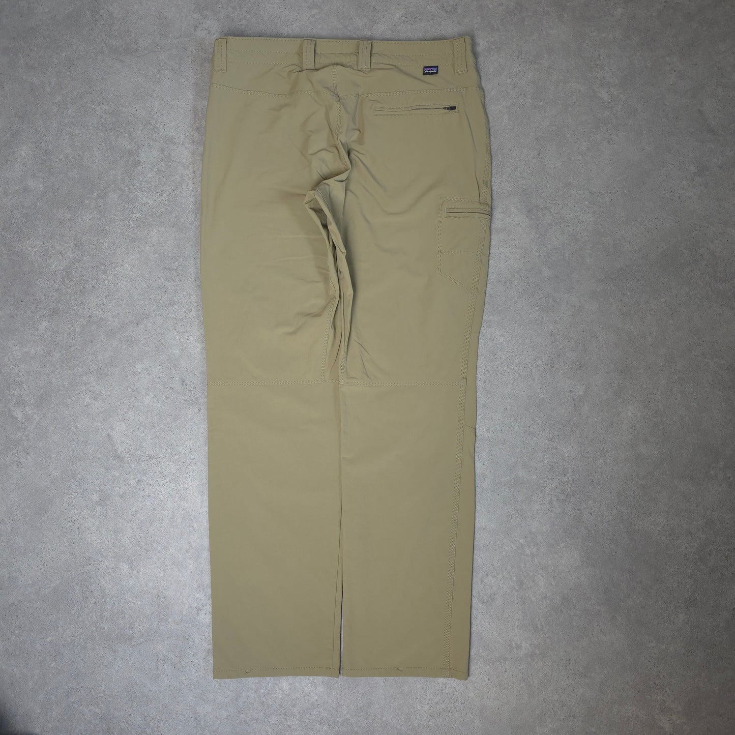 Patagonia stretch trousers in khaki - 35 inch waist