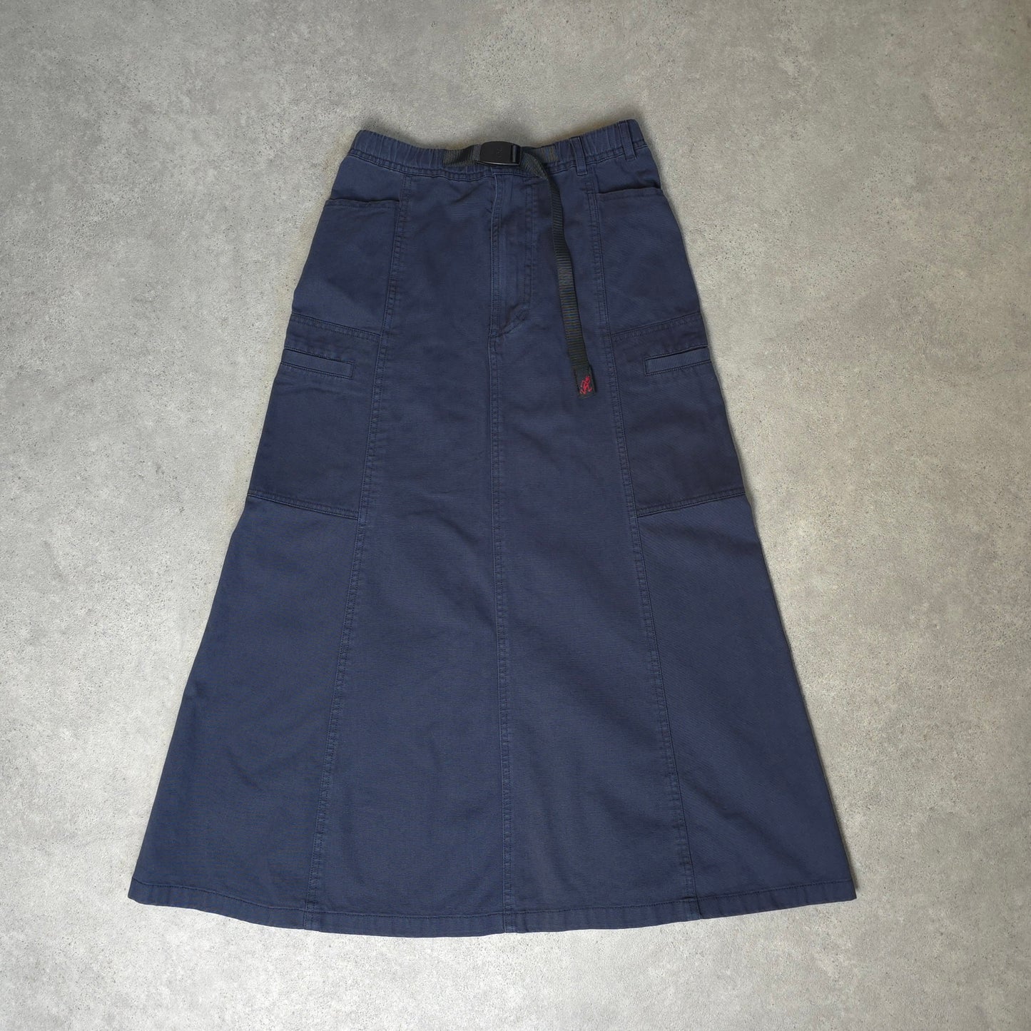 Gramicci voyager maxi skirt in blue - women's small