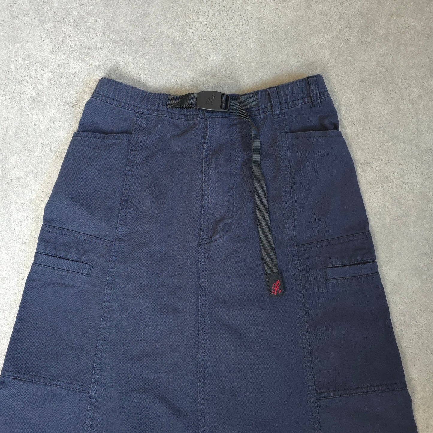 Gramicci voyager maxi skirt in blue - women's small